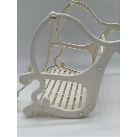Vintage Mattel 1984 Barbie Glamour Home White Swing & Canopy Replacement Parts - Picture 13 of 15